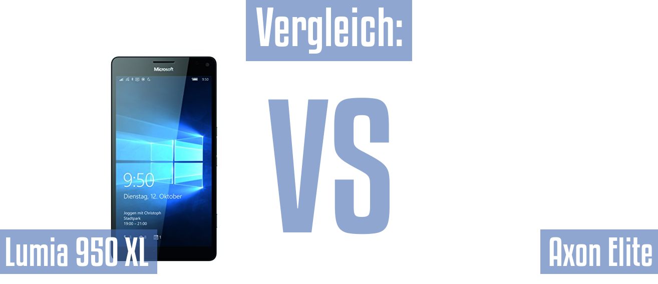 Microsoft Lumia 950 XL und Microsoft Lumia 950 XL im Vergleichstest