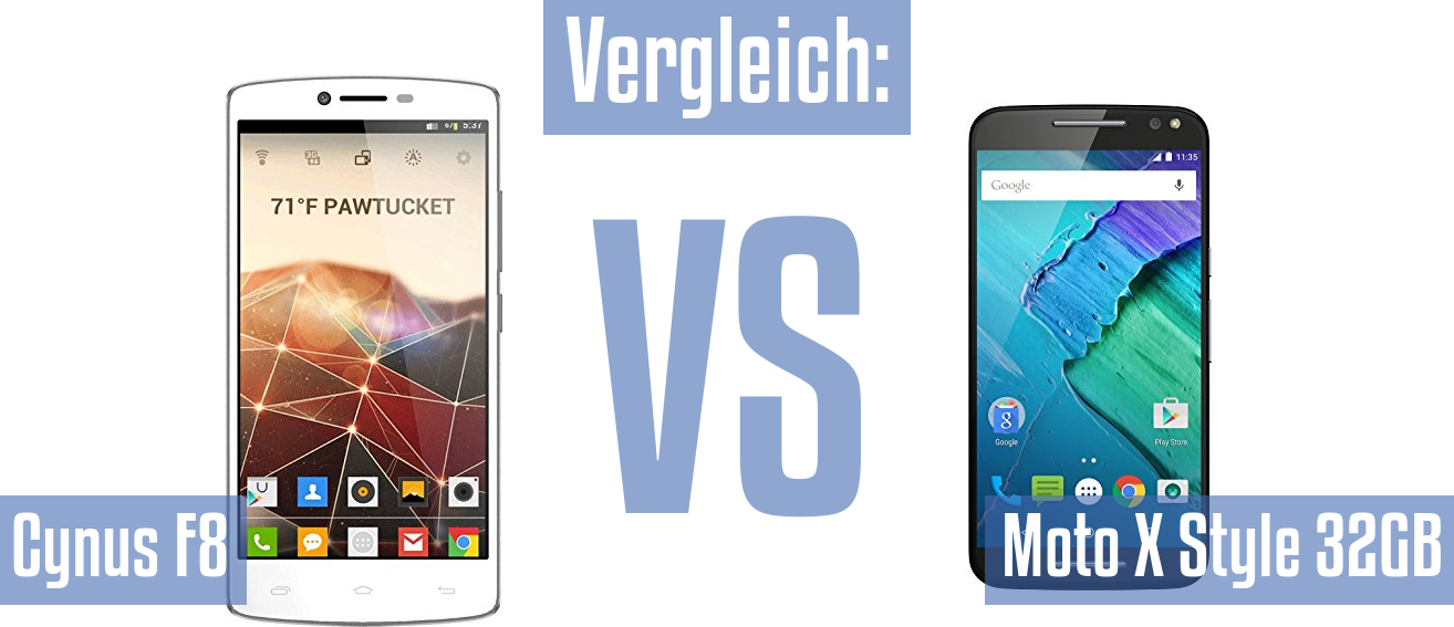 Mobistel Cynus F8 und Mobistel Cynus F8 im Vergleichstest