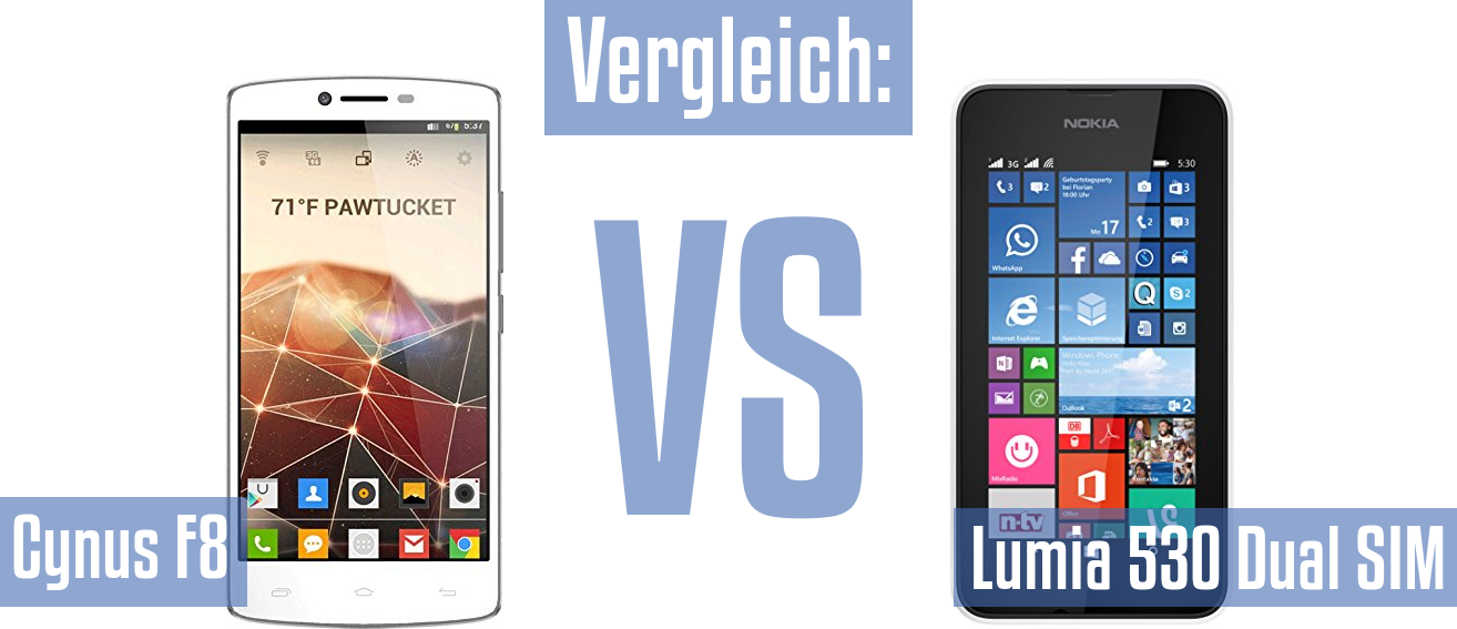 Mobistel Cynus F8 und Mobistel Cynus F8 im Vergleichstest