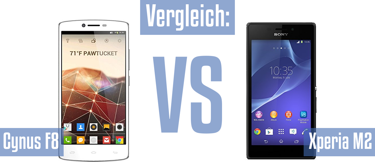 Mobistel Cynus F8 und Mobistel Cynus F8 im Vergleichstest