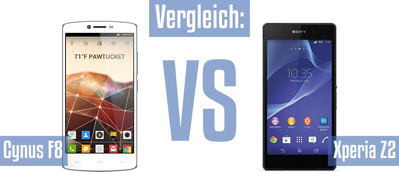 Mobistel Cynus F8 und Mobistel Cynus F8 im Vergleichstest