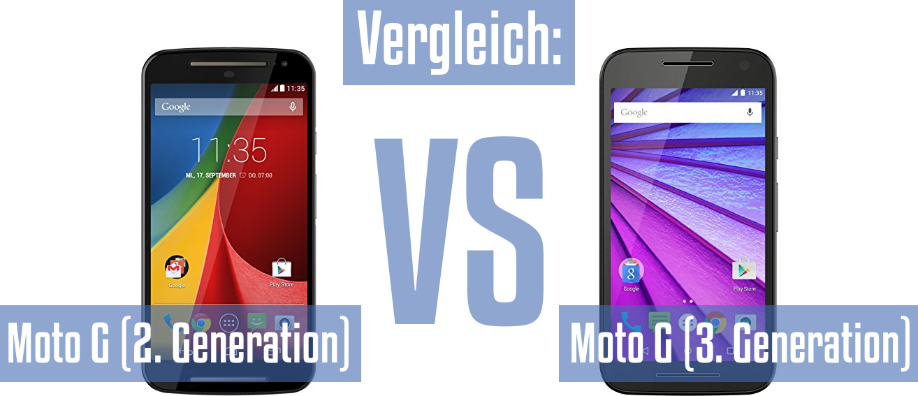 Motorola Moto G (2. Generation) und Motorola Moto G (2. Generation) im Vergleichstest