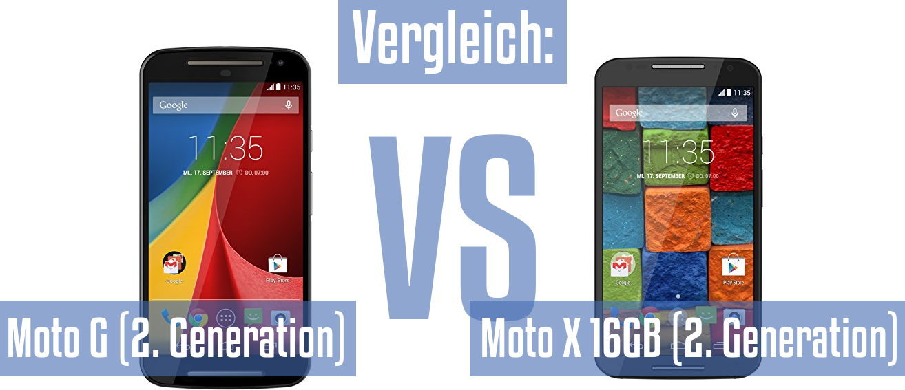 Motorola Moto G (2. Generation) und Motorola Moto G (2. Generation) im Vergleichstest