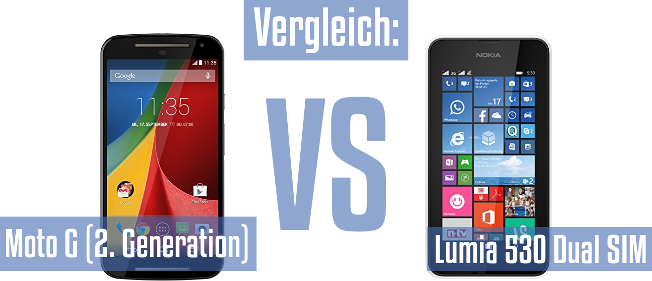 Motorola Moto G (2. Generation) und Motorola Moto G (2. Generation) im Vergleichstest
