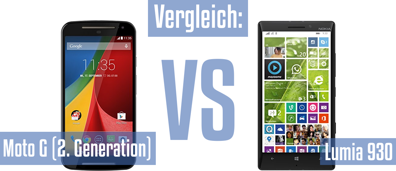 Motorola Moto G (2. Generation) und Motorola Moto G (2. Generation) im Vergleichstest