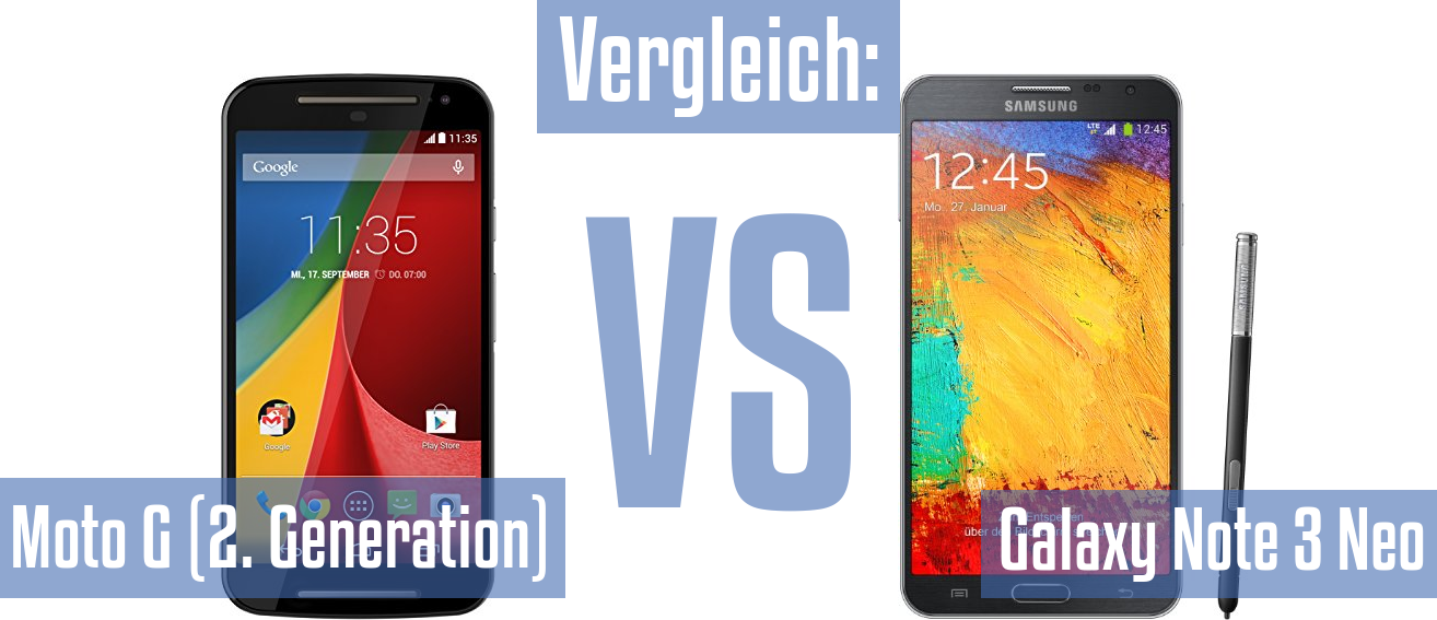 Motorola Moto G (2. Generation) und Motorola Moto G (2. Generation) im Vergleichstest