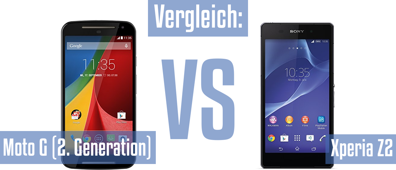 Motorola Moto G (2. Generation) und Motorola Moto G (2. Generation) im Vergleichstest