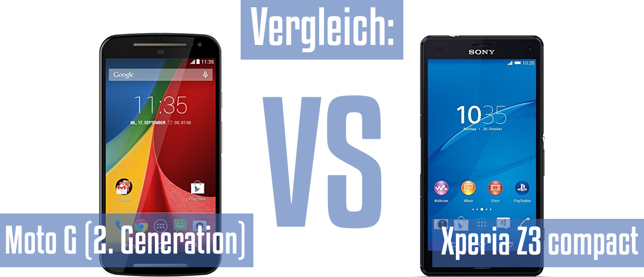 Motorola Moto G (2. Generation) und Motorola Moto G (2. Generation) im Vergleichstest