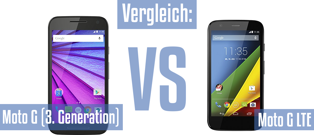 Motorola Moto G (3. Generation) und Motorola Moto G (3. Generation) im Vergleichstest