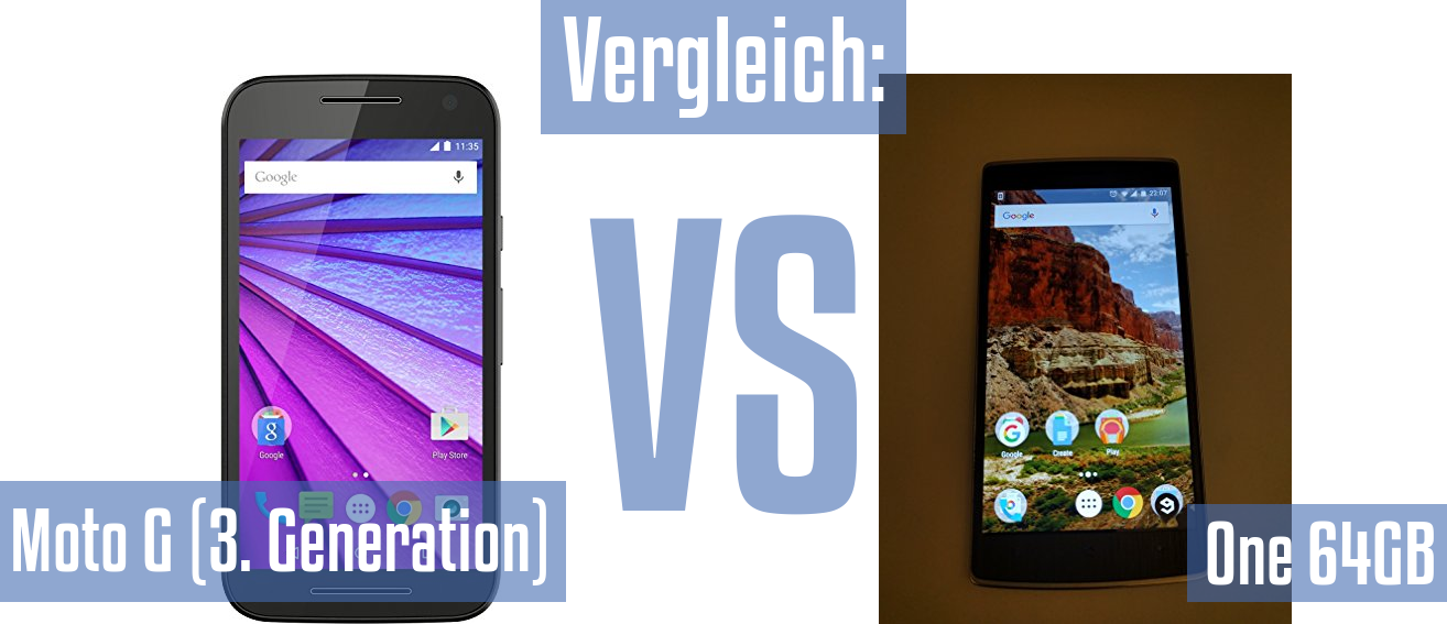 Motorola Moto G (3. Generation) und Motorola Moto G (3. Generation) im Vergleichstest