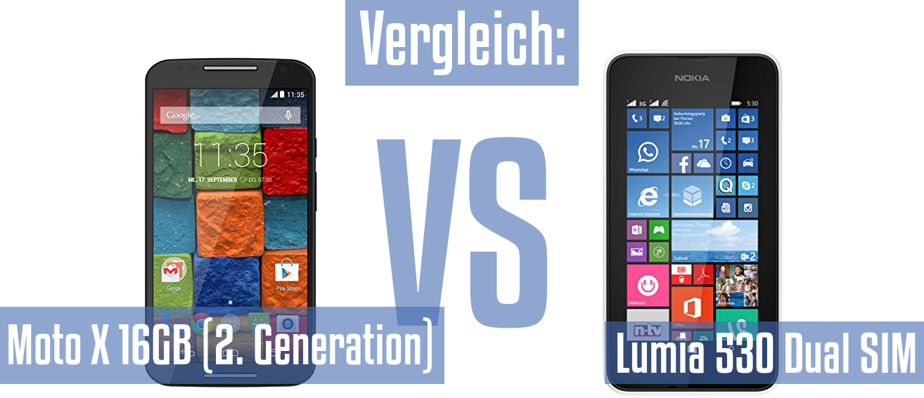 Motorola Moto X 16GB (2. Generation) und Motorola Moto X 16GB (2. Generation) im Vergleichstest