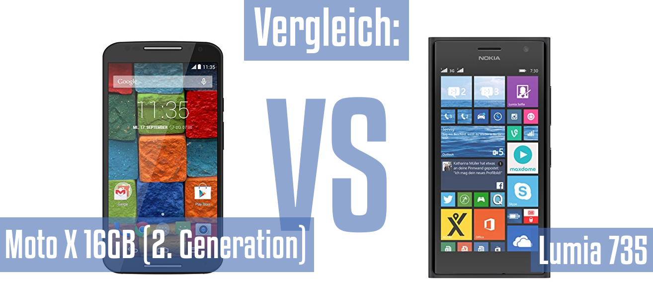 Motorola Moto X 16GB (2. Generation) und Motorola Moto X 16GB (2. Generation) im Vergleichstest