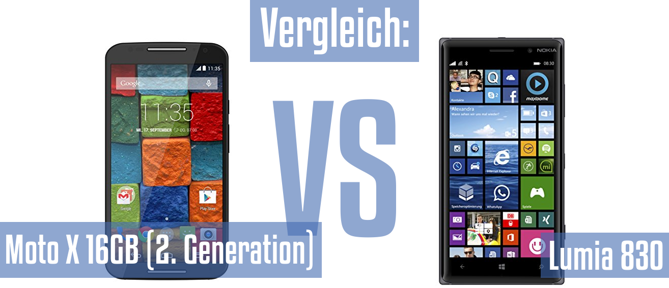 Motorola Moto X 16GB (2. Generation) und Motorola Moto X 16GB (2. Generation) im Vergleichstest