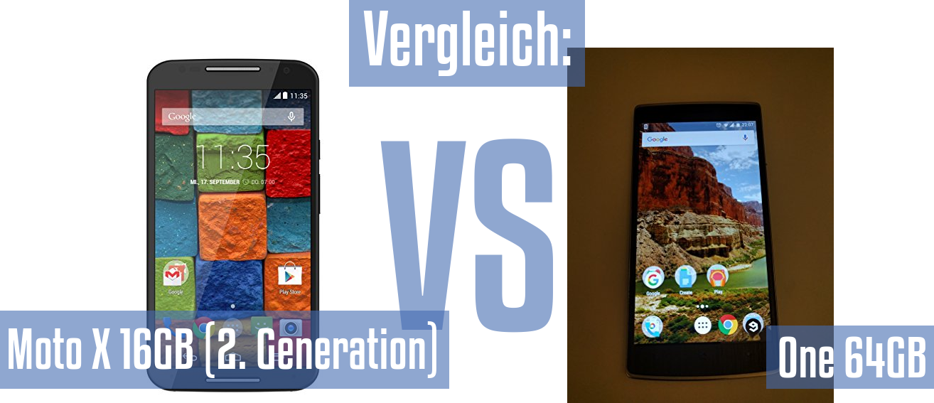 Motorola Moto X 16GB (2. Generation) und Motorola Moto X 16GB (2. Generation) im Vergleichstest