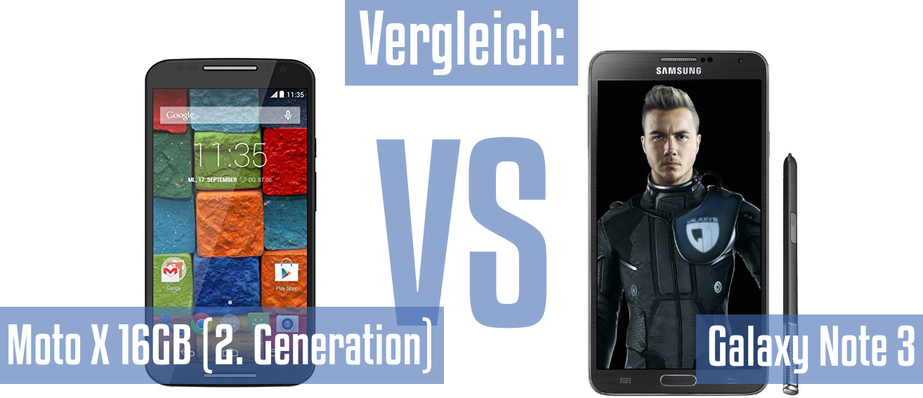 Motorola Moto X 16GB (2. Generation) und Motorola Moto X 16GB (2. Generation) im Vergleichstest
