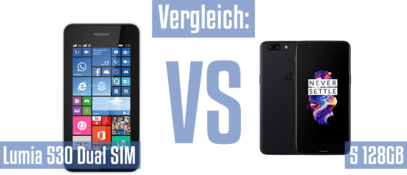 Nokia Lumia 530 Dual SIM und Nokia Lumia 530 Dual SIM im Vergleichstest