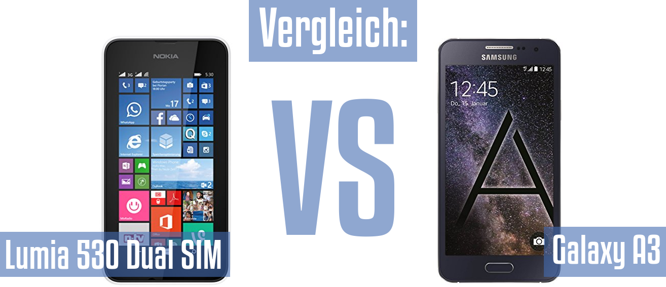 Nokia Lumia 530 Dual SIM und Nokia Lumia 530 Dual SIM im Vergleichstest