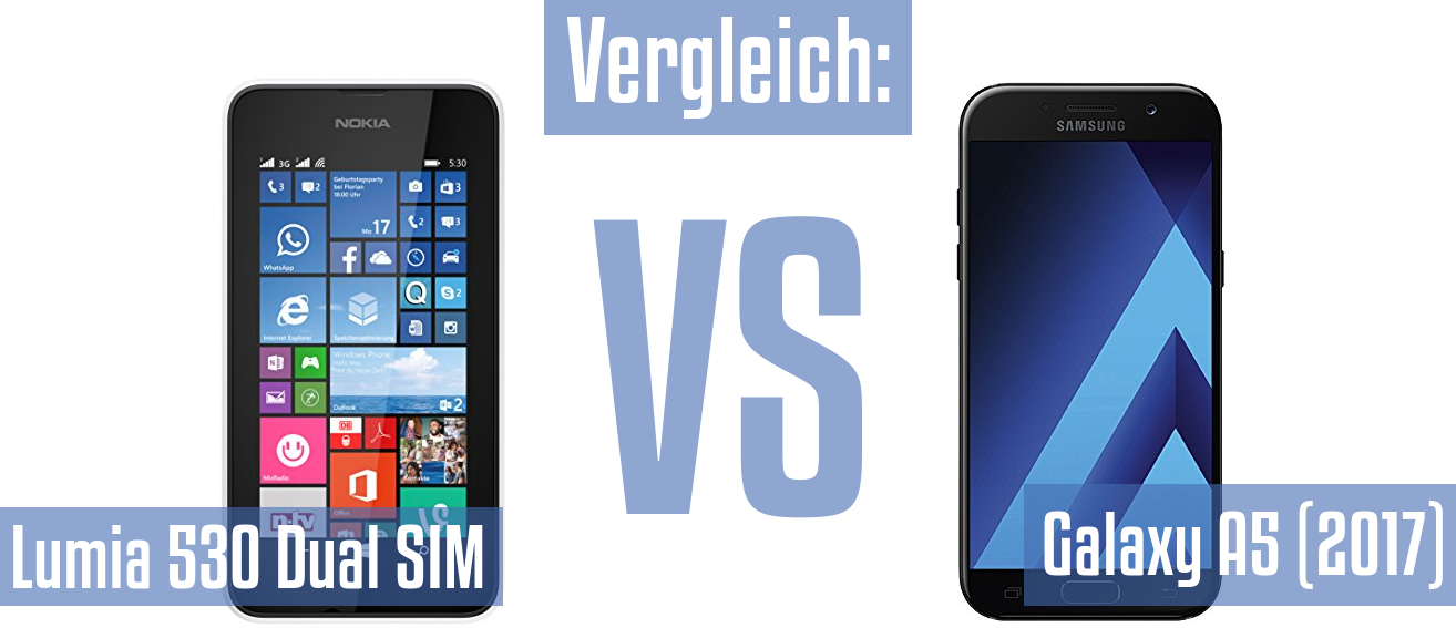 Nokia Lumia 530 Dual SIM und Nokia Lumia 530 Dual SIM im Vergleichstest