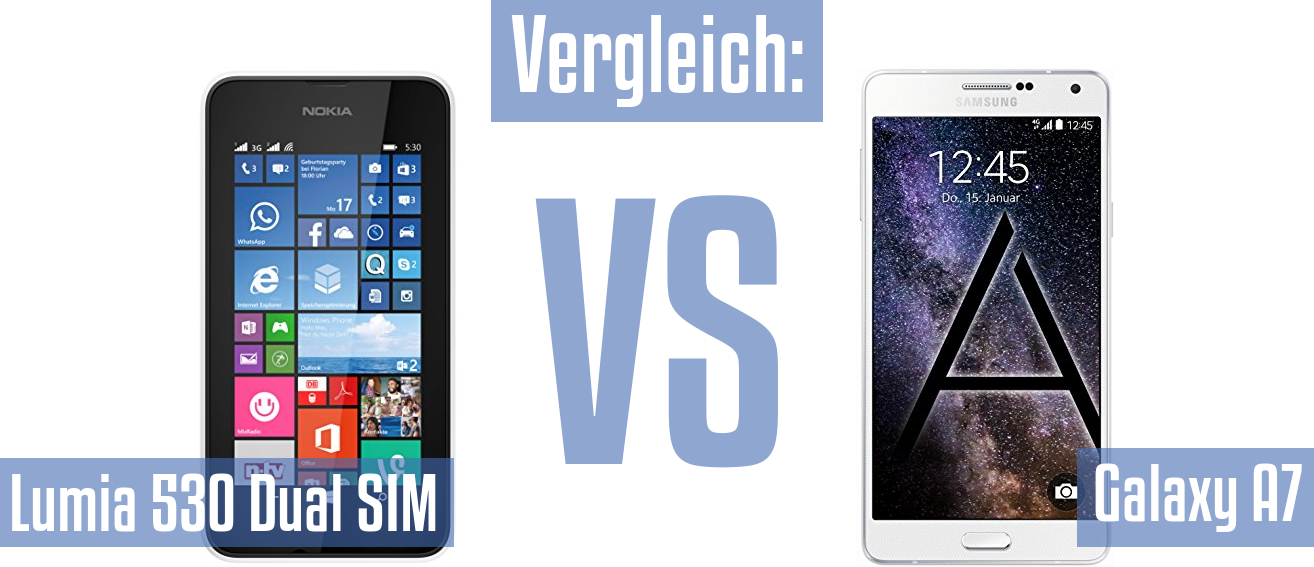 Nokia Lumia 530 Dual SIM und Nokia Lumia 530 Dual SIM im Vergleichstest