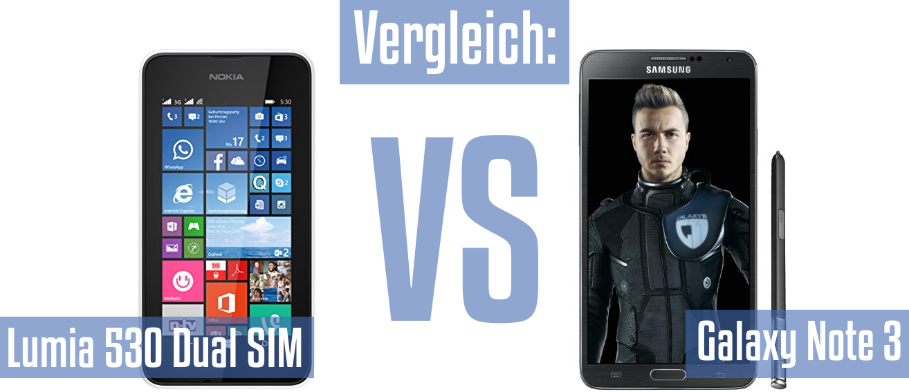 Nokia Lumia 530 Dual SIM und Nokia Lumia 530 Dual SIM im Vergleichstest