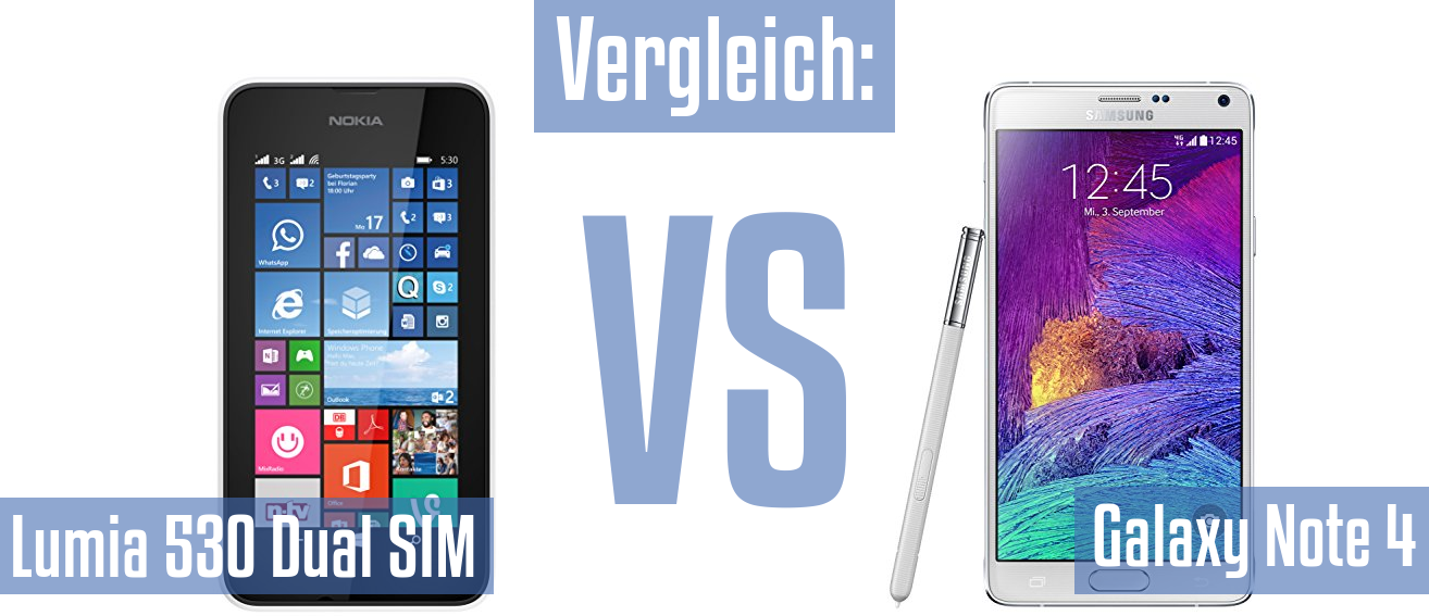 Nokia Lumia 530 Dual SIM und Nokia Lumia 530 Dual SIM im Vergleichstest