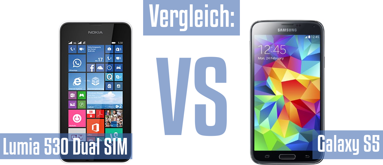 Nokia Lumia 530 Dual SIM und Nokia Lumia 530 Dual SIM im Vergleichstest