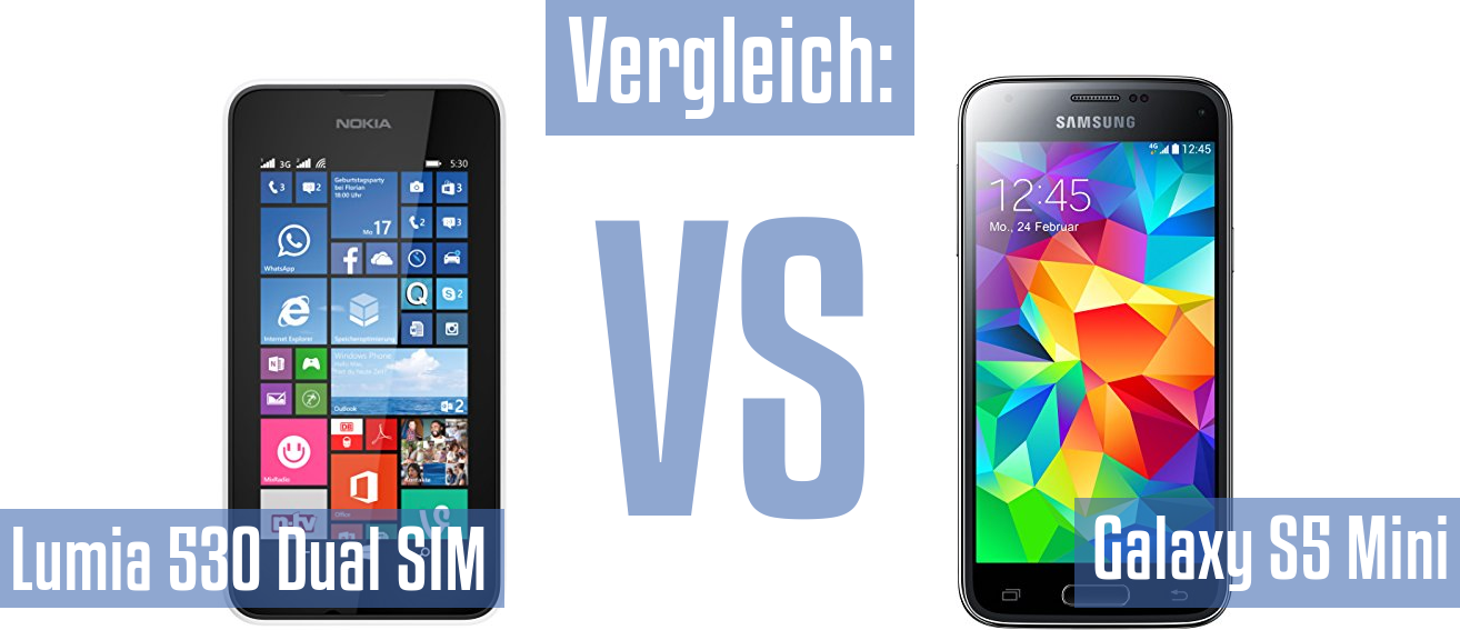 Nokia Lumia 530 Dual SIM und Nokia Lumia 530 Dual SIM im Vergleichstest