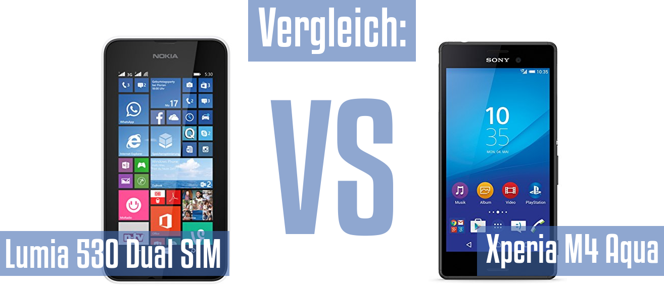 Nokia Lumia 530 Dual SIM und Nokia Lumia 530 Dual SIM im Vergleichstest