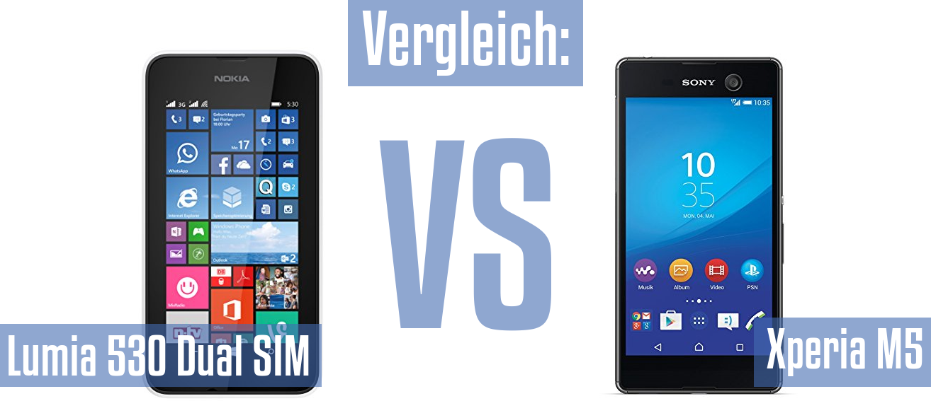 Nokia Lumia 530 Dual SIM und Nokia Lumia 530 Dual SIM im Vergleichstest