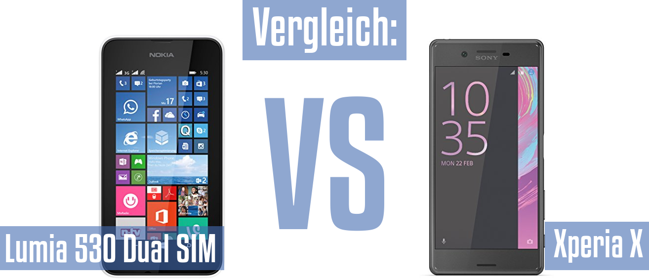 Nokia Lumia 530 Dual SIM und Nokia Lumia 530 Dual SIM im Vergleichstest