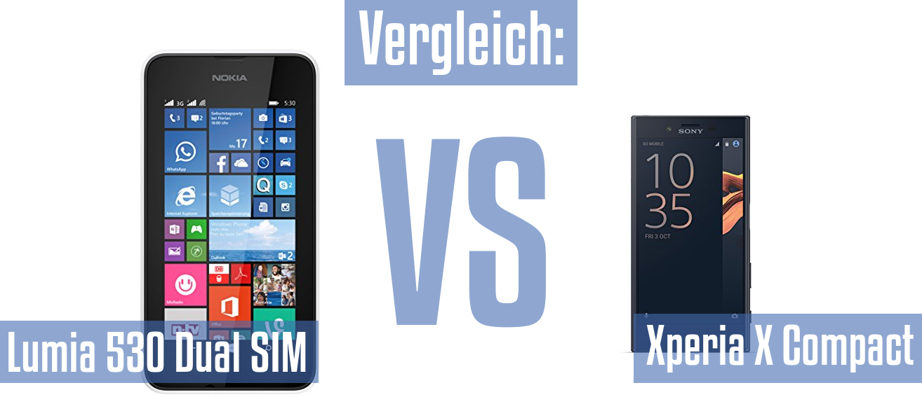 Nokia Lumia 530 Dual SIM und Nokia Lumia 530 Dual SIM im Vergleichstest