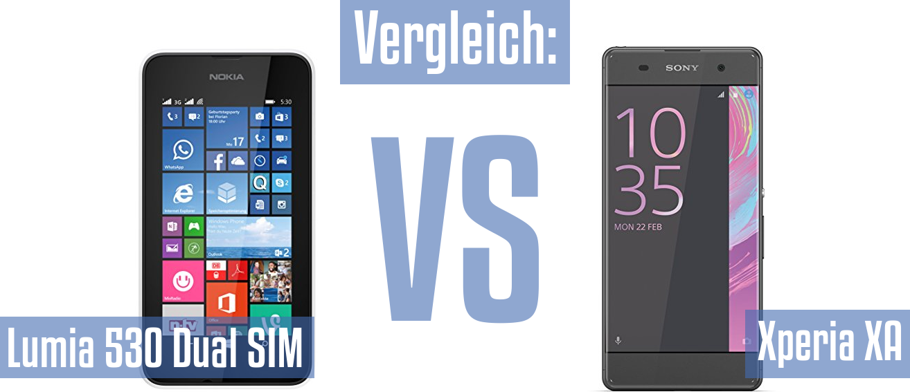 Nokia Lumia 530 Dual SIM und Nokia Lumia 530 Dual SIM im Vergleichstest