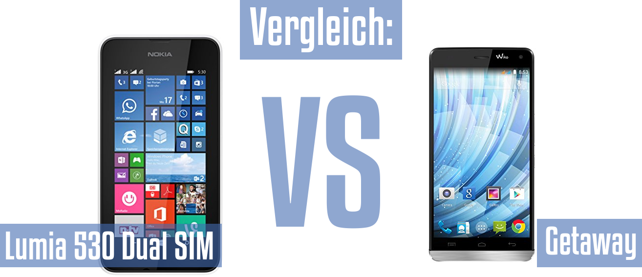 Nokia Lumia 530 Dual SIM und Nokia Lumia 530 Dual SIM im Vergleichstest