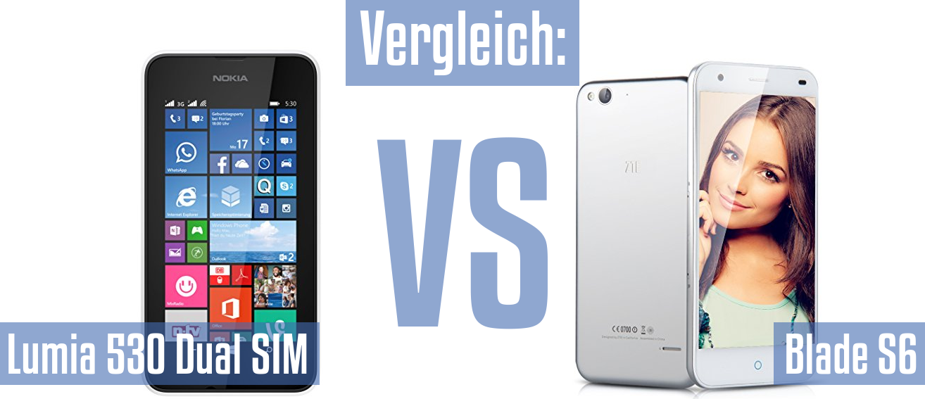 Nokia Lumia 530 Dual SIM und Nokia Lumia 530 Dual SIM im Vergleichstest