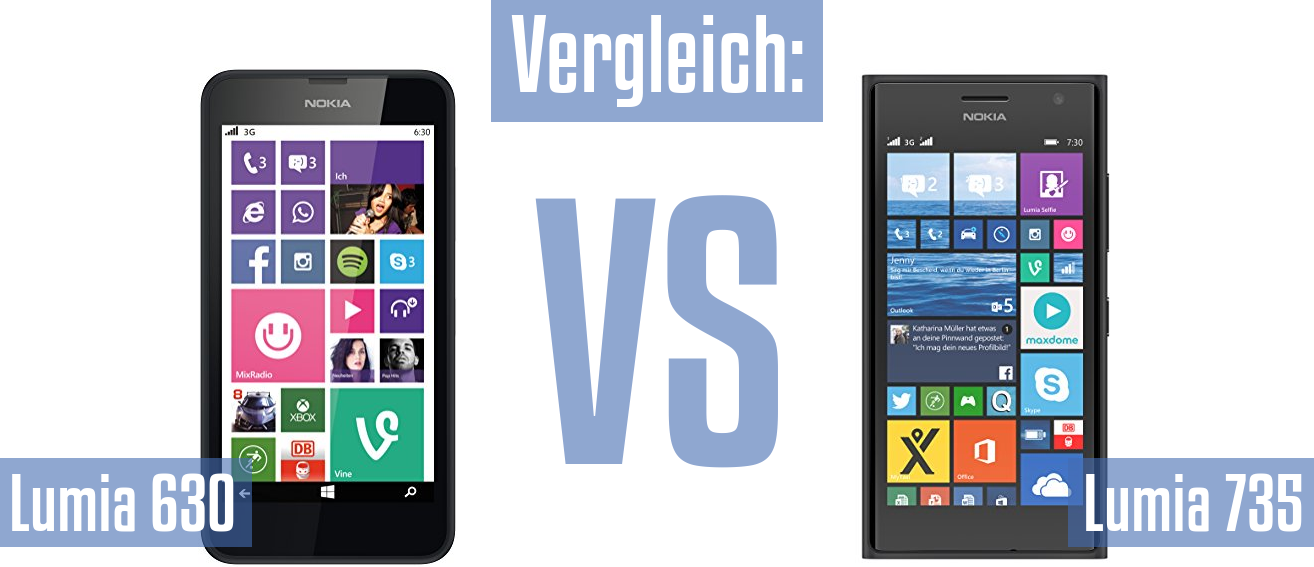 Nokia Lumia 630 und Nokia Lumia 630 im Vergleichstest