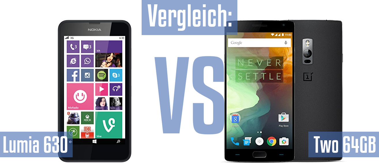 Nokia Lumia 630 und Nokia Lumia 630 im Vergleichstest