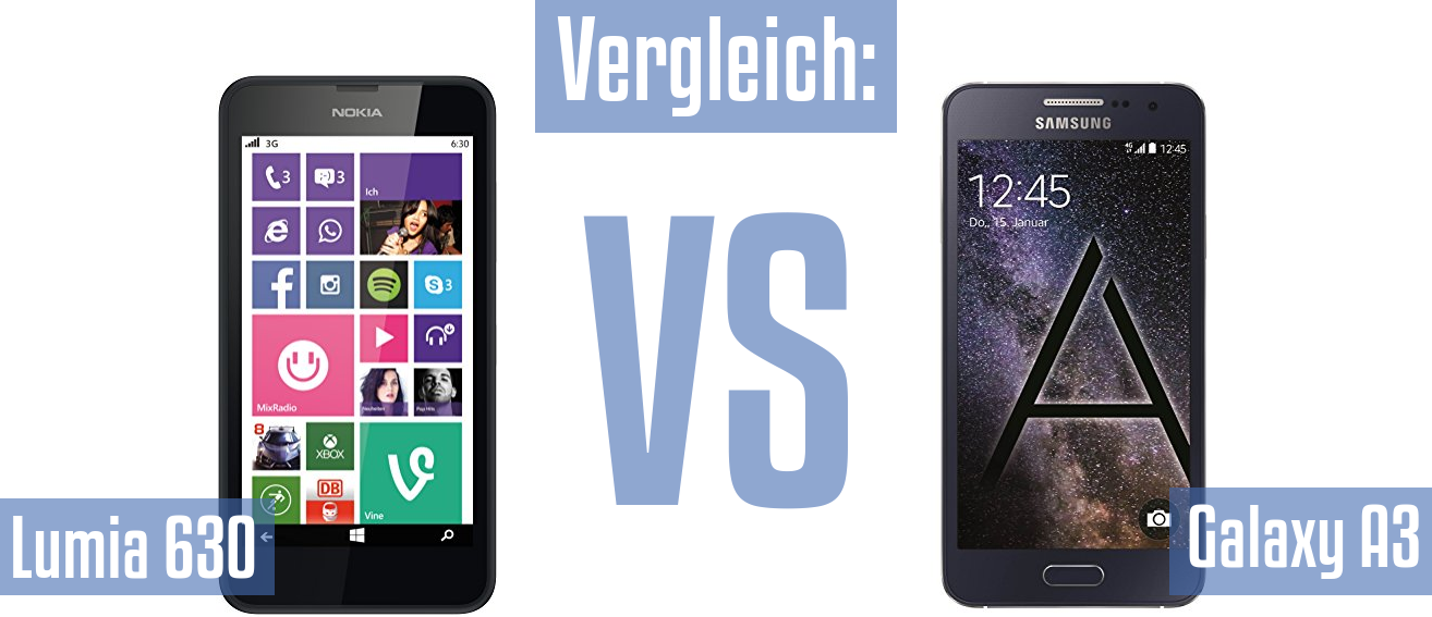 Nokia Lumia 630 und Nokia Lumia 630 im Vergleichstest