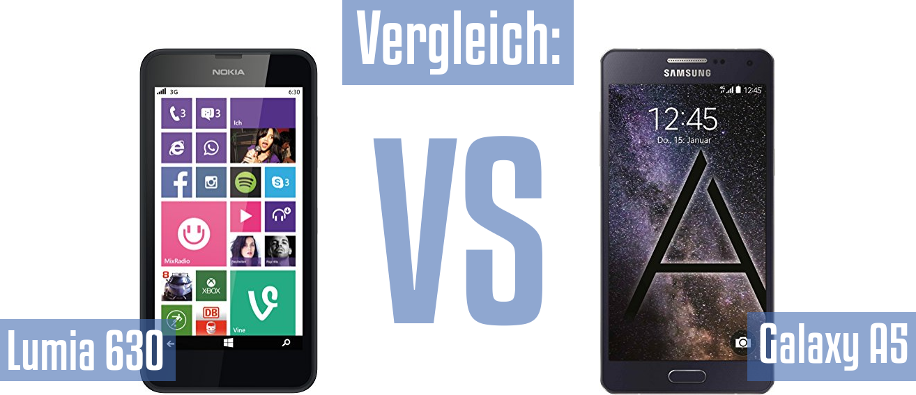 Nokia Lumia 630 und Nokia Lumia 630 im Vergleichstest