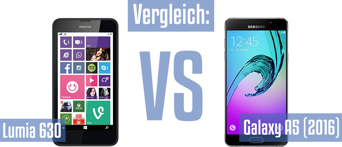 Nokia Lumia 630 und Nokia Lumia 630 im Vergleichstest