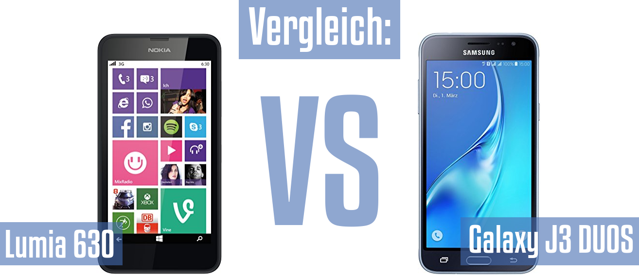 Nokia Lumia 630 und Nokia Lumia 630 im Vergleichstest