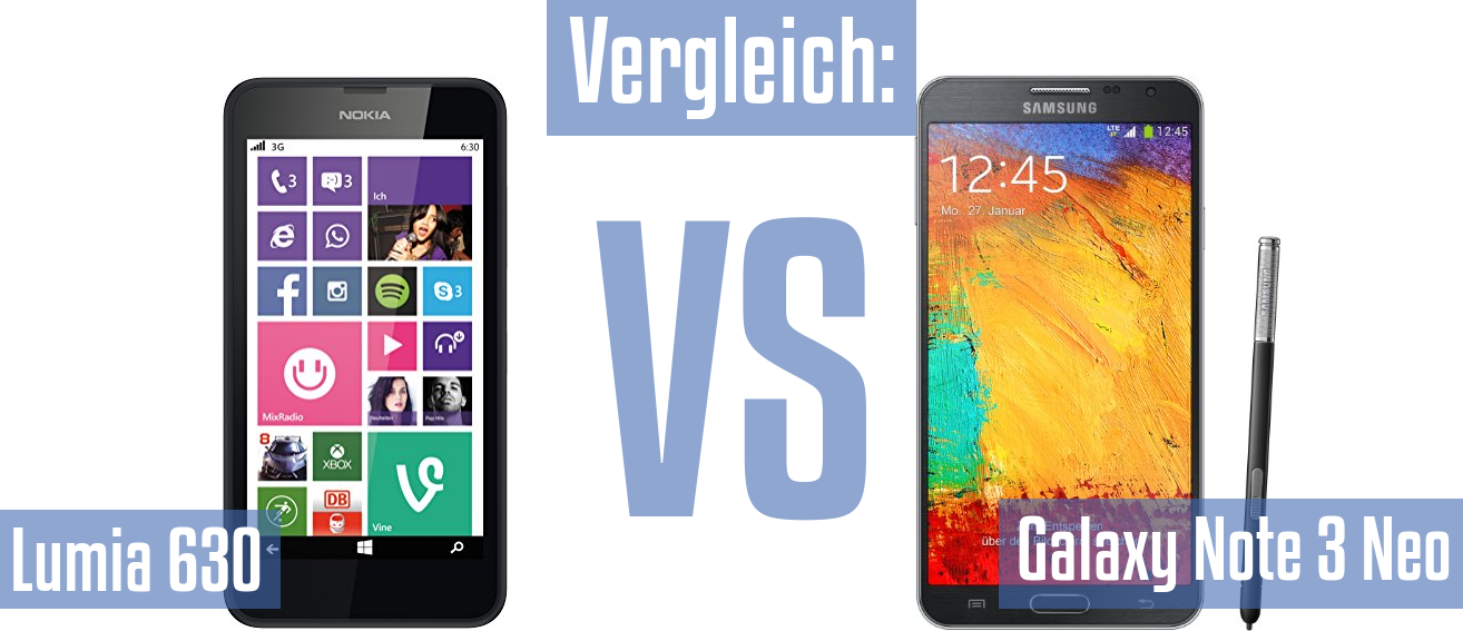 Nokia Lumia 630 und Nokia Lumia 630 im Vergleichstest