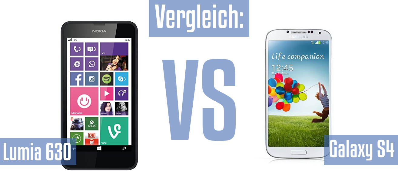 Nokia Lumia 630 und Nokia Lumia 630 im Vergleichstest