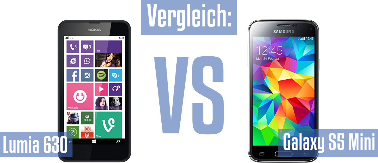 Nokia Lumia 630 und Nokia Lumia 630 im Vergleichstest