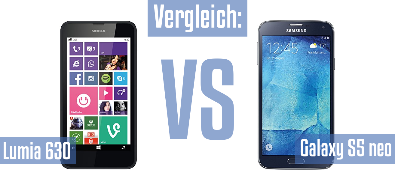 Nokia Lumia 630 und Nokia Lumia 630 im Vergleichstest