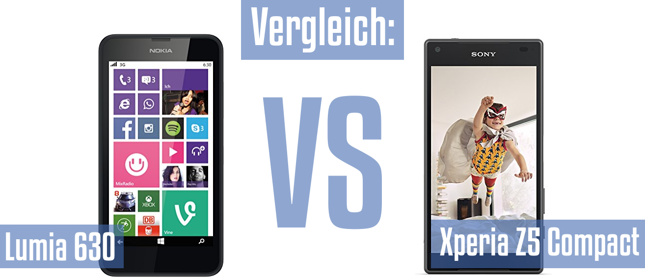 Nokia Lumia 630 und Nokia Lumia 630 im Vergleichstest