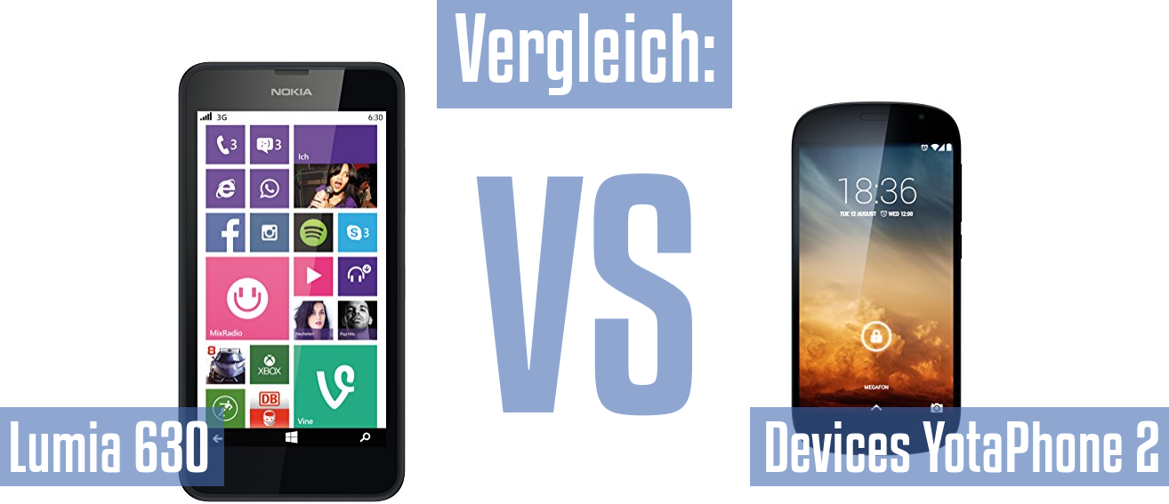 Nokia Lumia 630 und Nokia Lumia 630 im Vergleichstest