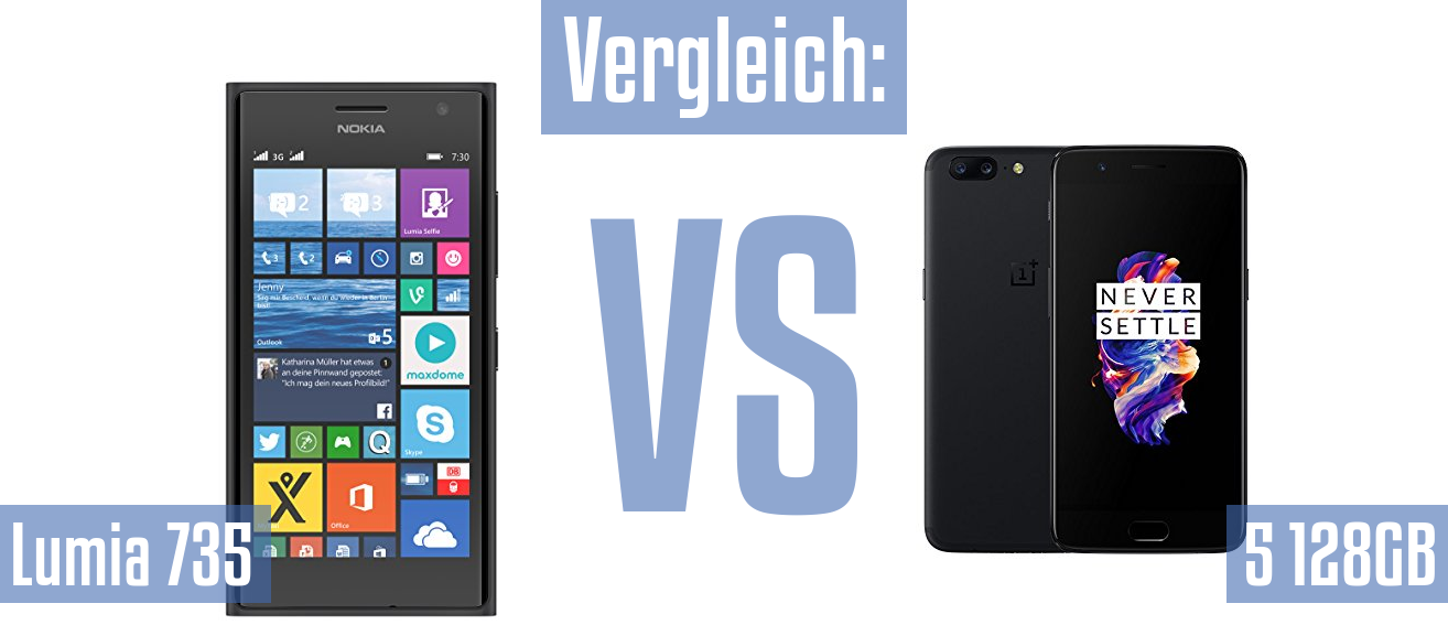 Nokia Lumia 735 und Nokia Lumia 735 im Vergleichstest