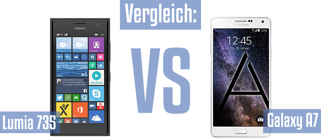 Nokia Lumia 735 und Nokia Lumia 735 im Vergleichstest