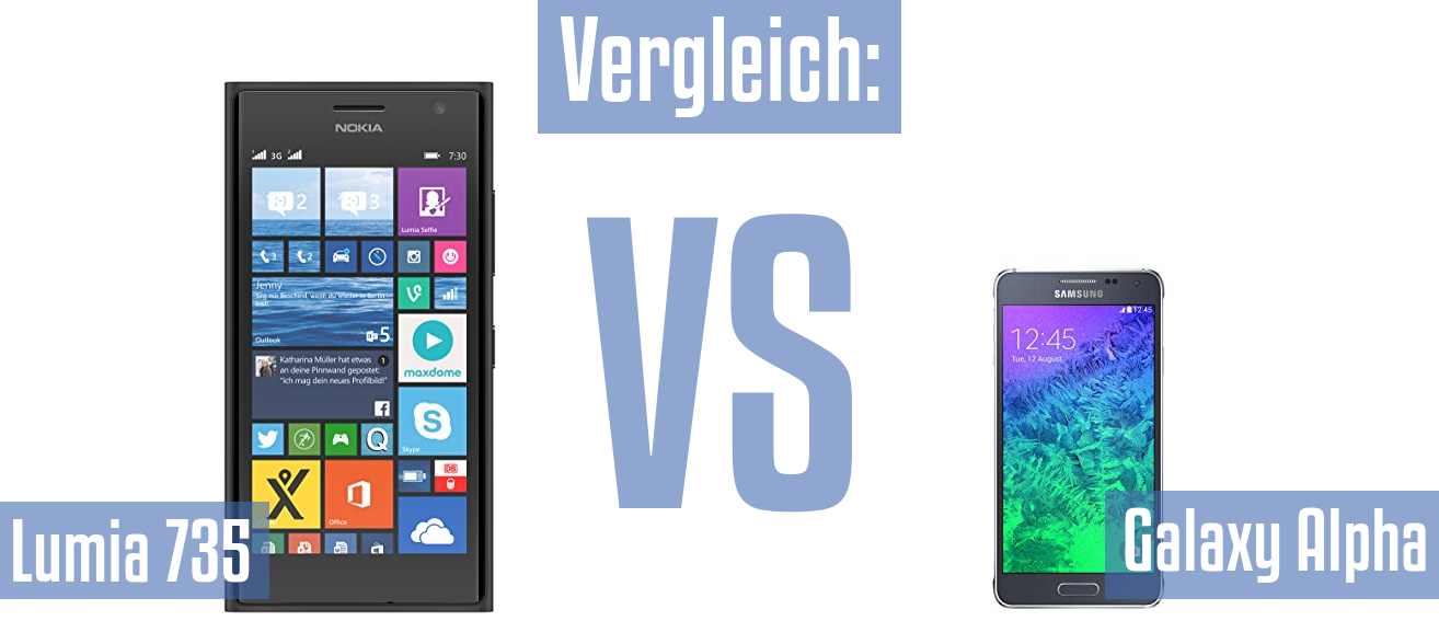 Nokia Lumia 735 und Nokia Lumia 735 im Vergleichstest