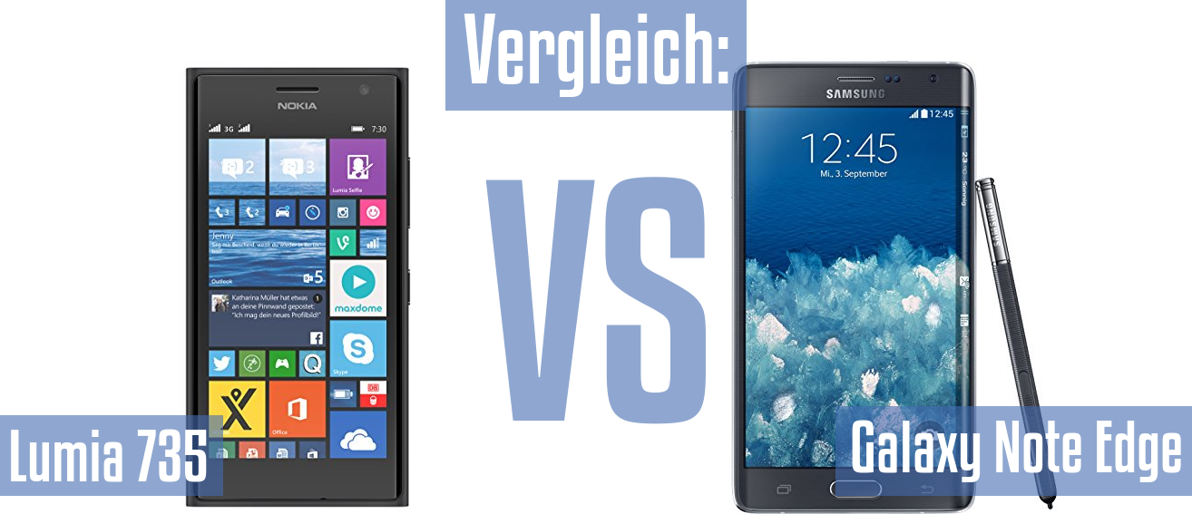 Nokia Lumia 735 und Nokia Lumia 735 im Vergleichstest